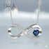 Sterling Silver Infinity Necklace cmoffer