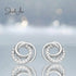 jewelaus Earrings Sterling Silver Interlocking Circle Earrings