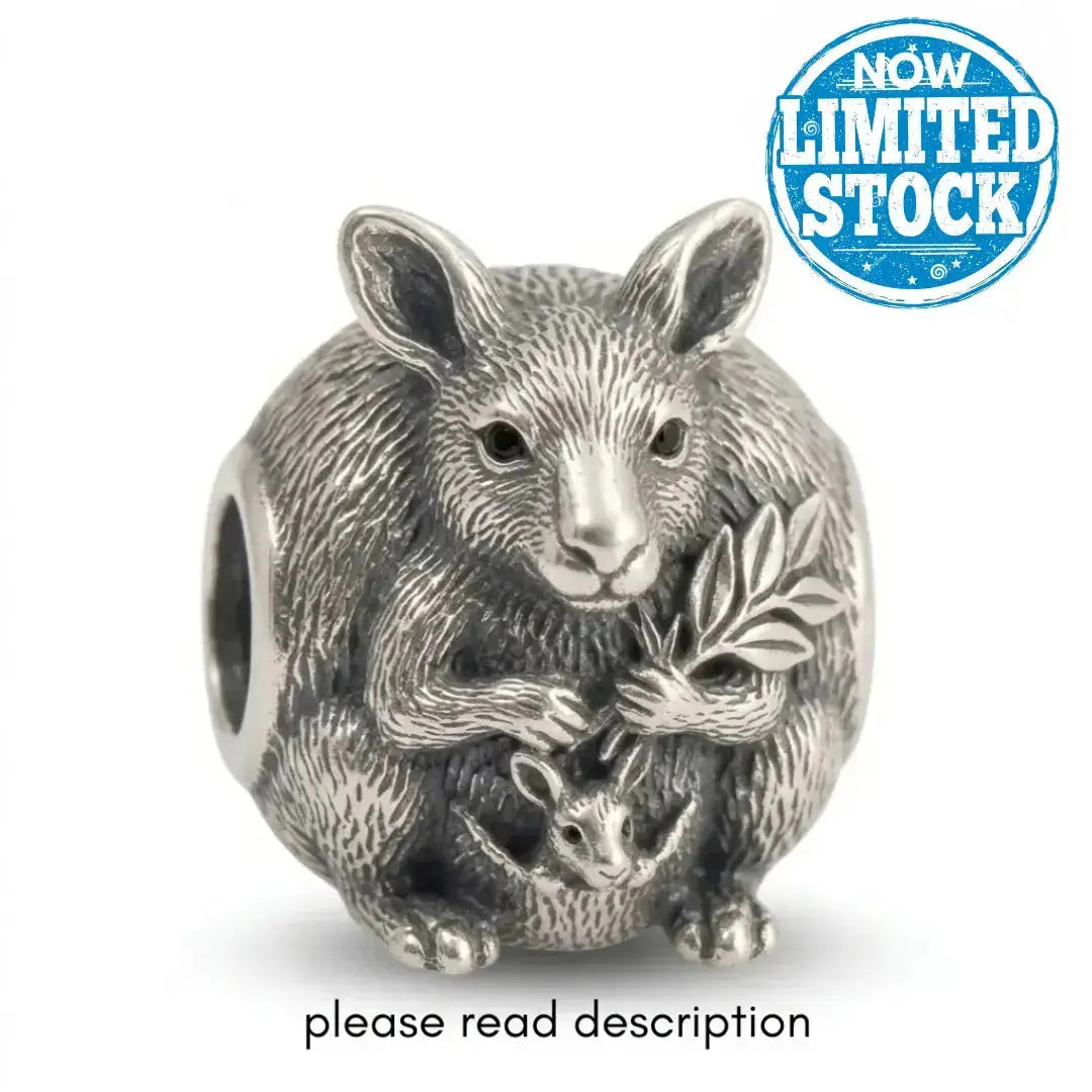 jewelaus CHARMS Sterling Silver Kangaroo Charm