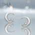 Sterling Silver Moon Earrings jewelaus