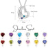 Sterling Silver Personalized Double Heart Necklace cmoffer