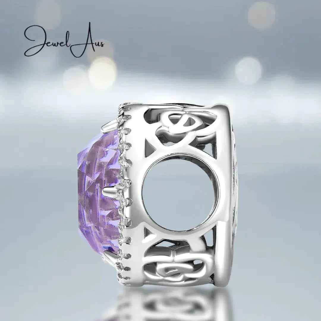 Sterling Silver Rose Charm jewelaus