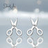 Sterling Silver Scissors Earrings jewelaus