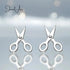 jewelaus Earrings Sterling Silver Scissors Earrings