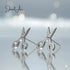 jewelaus Earrings Sterling Silver Scissors Earrings