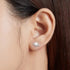 jewelaus Earrings Sterling Silver Shell Saturn Earrings