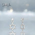 jewelaus Earrings Sterling Silver Star of David Earrings