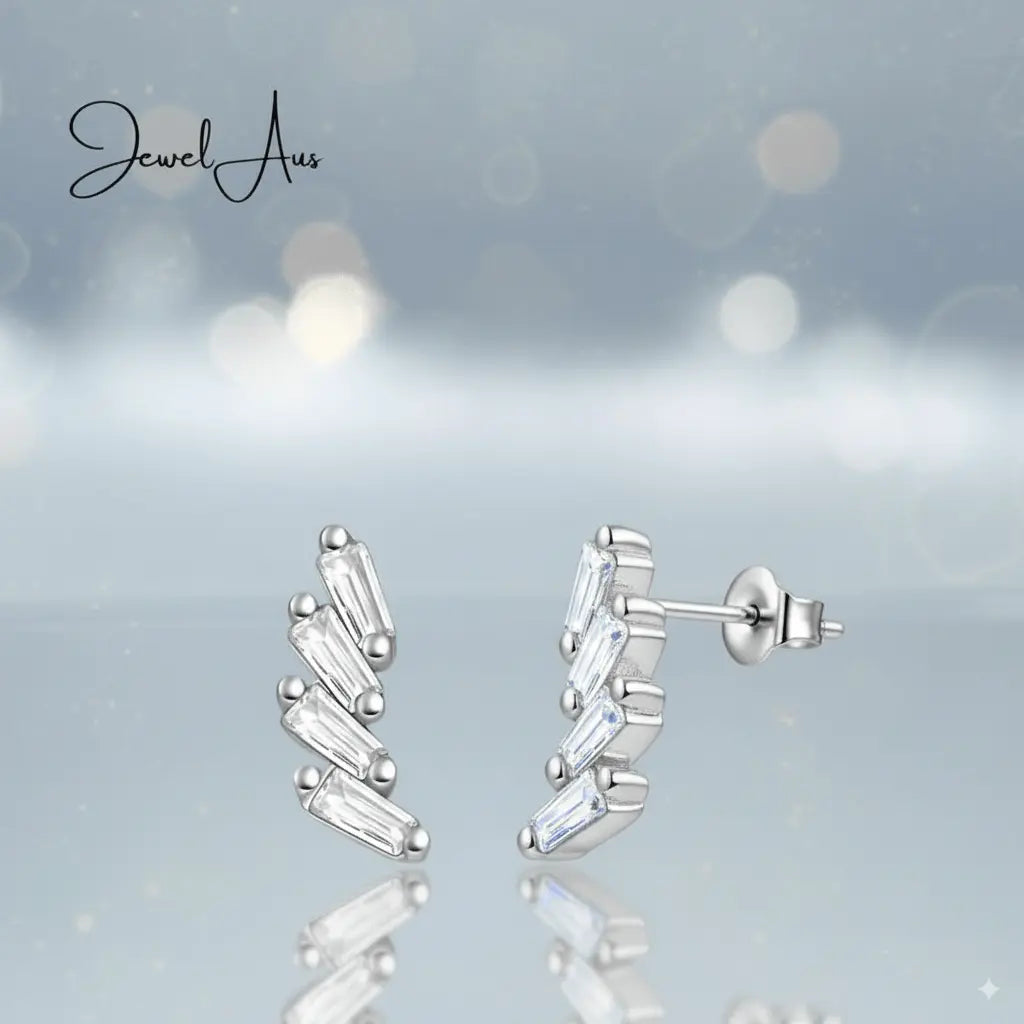 jewelaus Earrings Sterling Silver Trellis Earrings