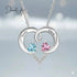 Sterling Silver Two Birthstone Necklace cmoffer