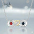 Sterling silver Custom Birthstone Necklace jewelaus