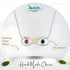 jewelaus Necklace Sterling silver Custom Birthstone Necklace