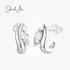 jewelaus Earrings Sterling silver Gem Twist Earrings
