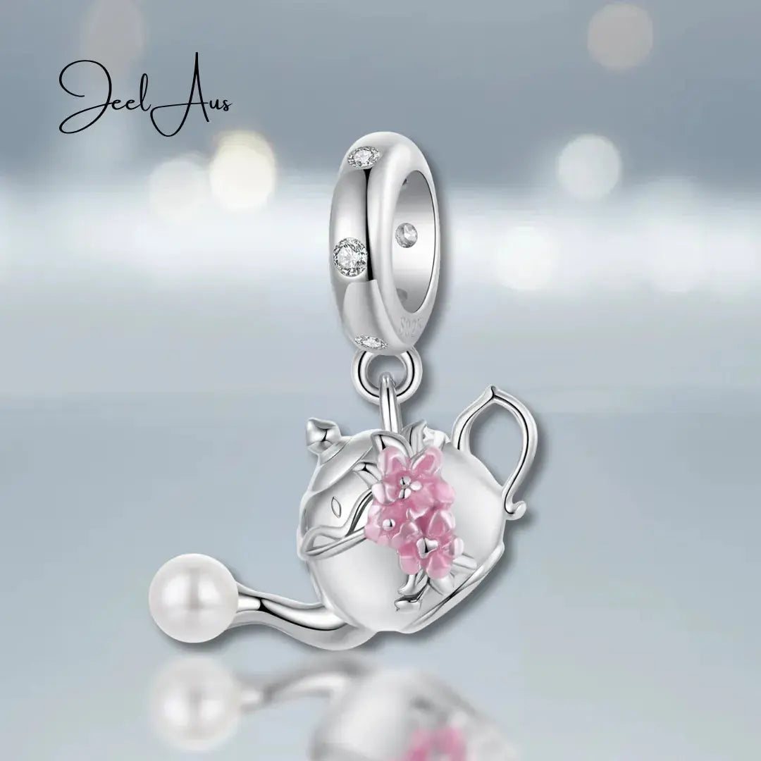 Summer Teapot Charm jewelaus
