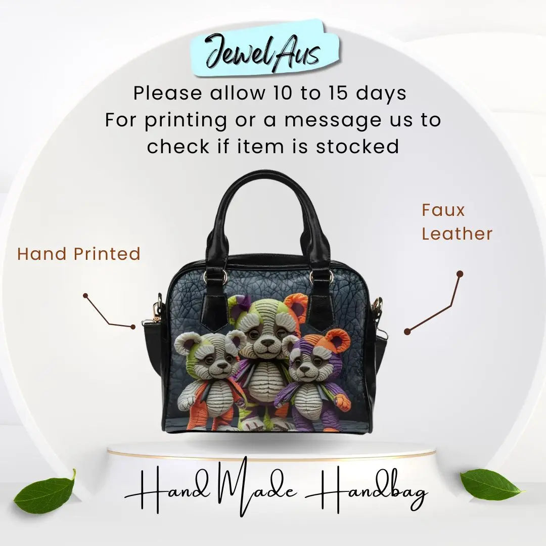 Teddy Bear Shoulder Handbag Inkedjoy