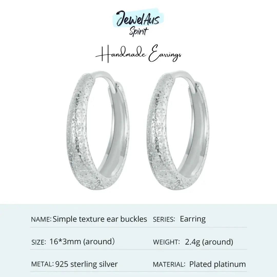 Textured Hoop Earrings jewelaus