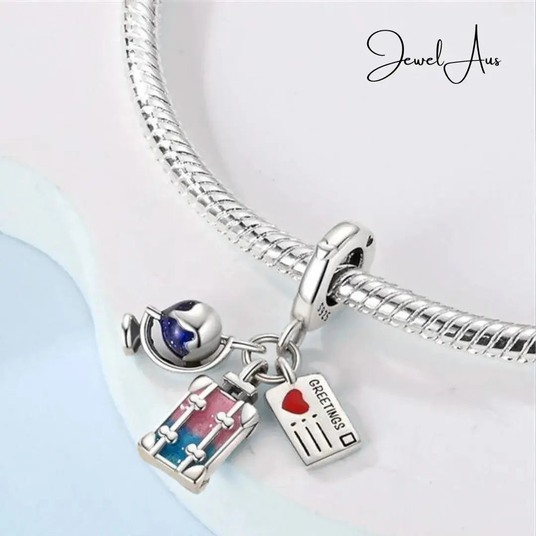 Ticket to the world Charm jewelaus