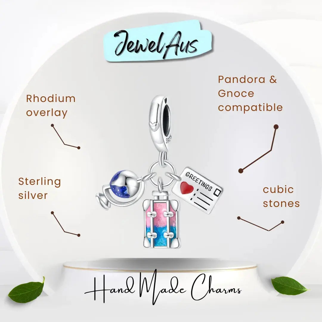 Ticket to the world Charm jewelaus