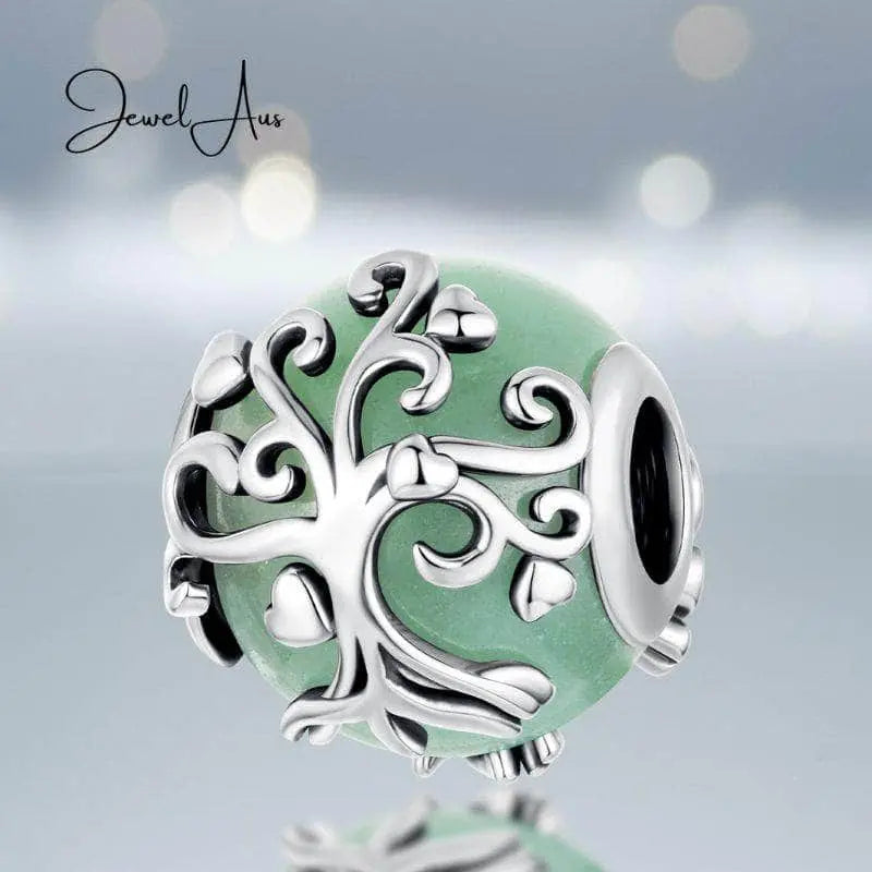jewelaus CHARMS Tree of Life Ocean stone Charm