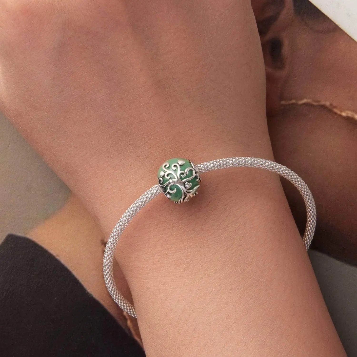 shipped in AUS CHARMS Tree of Life Ocean stone Charm