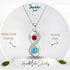 Two Names Infinity Birthstones Necklace jewelaus