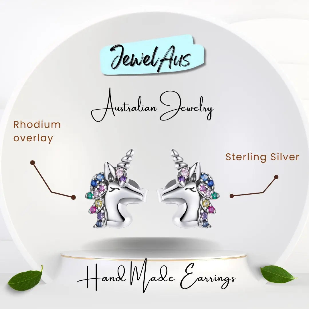 Unicorn Stud Earrings jewelaus