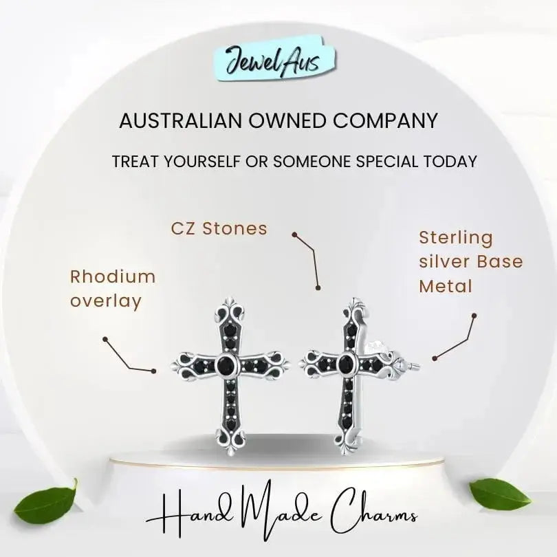 jewelaus Earrings Vintage cross Earrings