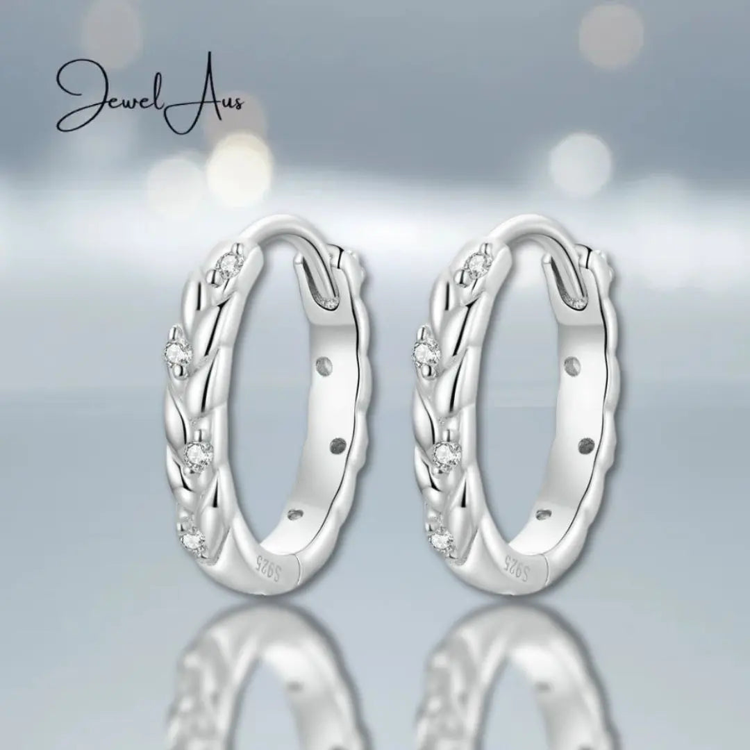Wave Hoop Earrings jewelaus