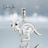 jewelaus CHARMS White Aussie Kangaroo Charm