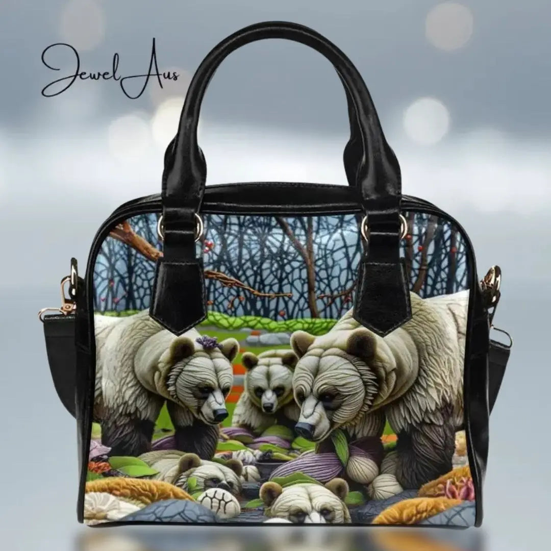 Wild Bears Shoulder Handbag Inkedjoy