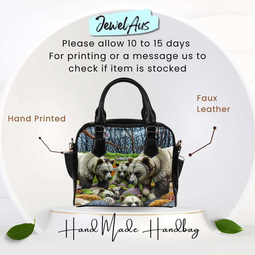 Wild Bears Shoulder Handbag Inkedjoy