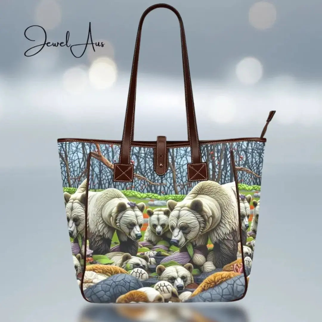 Wild Bears Shoulder Handbag Inkedjoy
