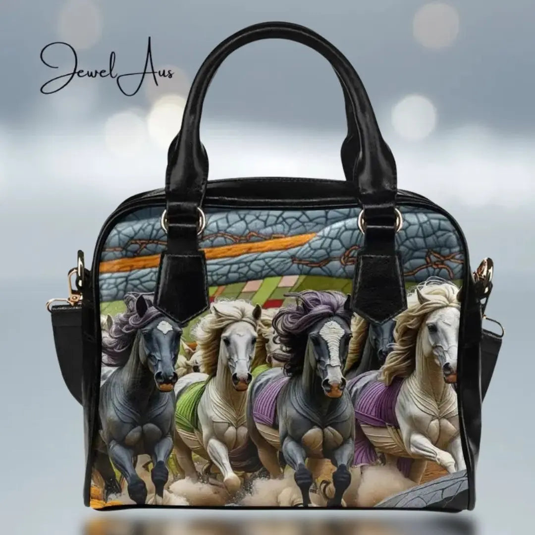Wild Horses Shoulder Handbag Inkedjoy