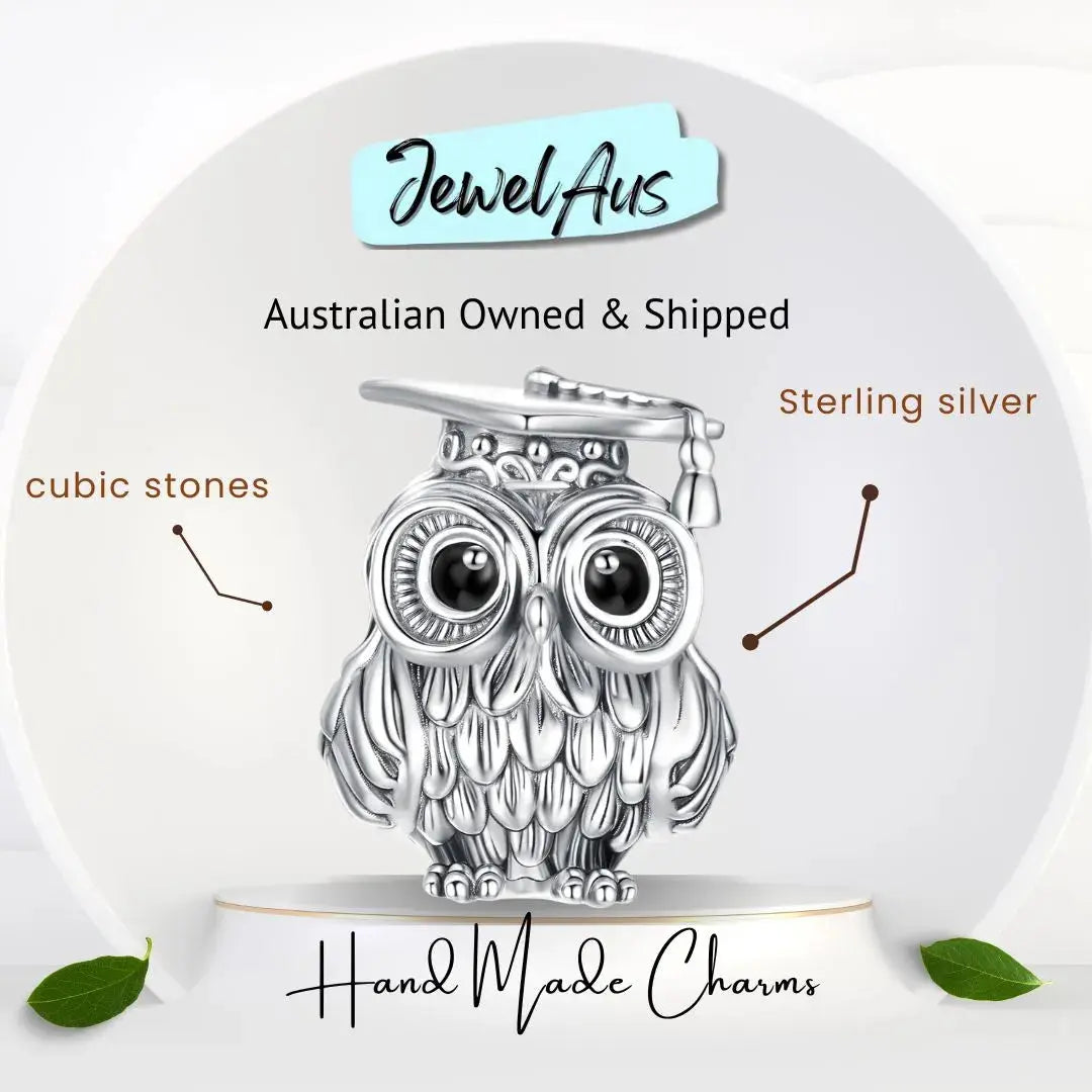Wise Owl Charm jewelaus