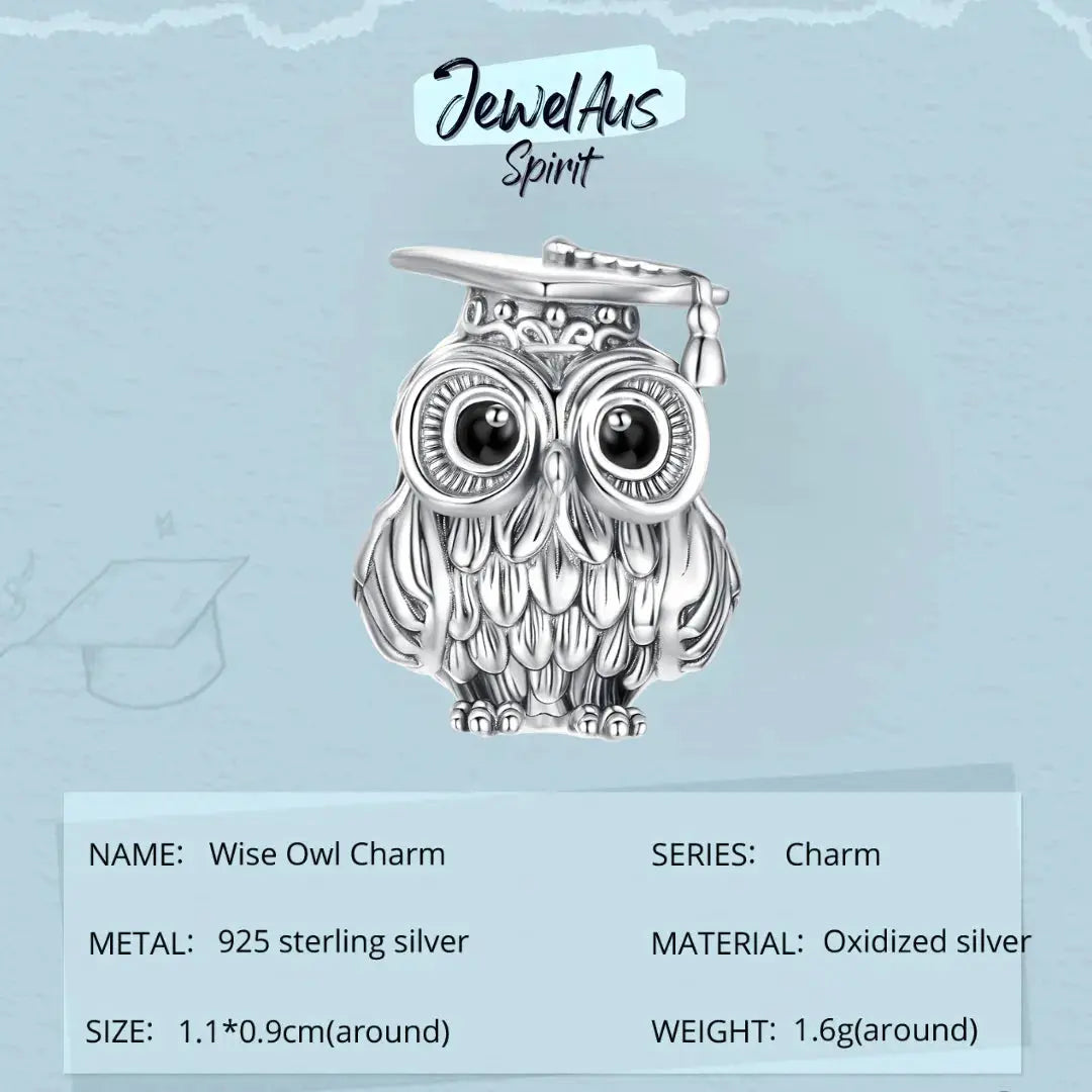 Wise Owl Charm jewelaus
