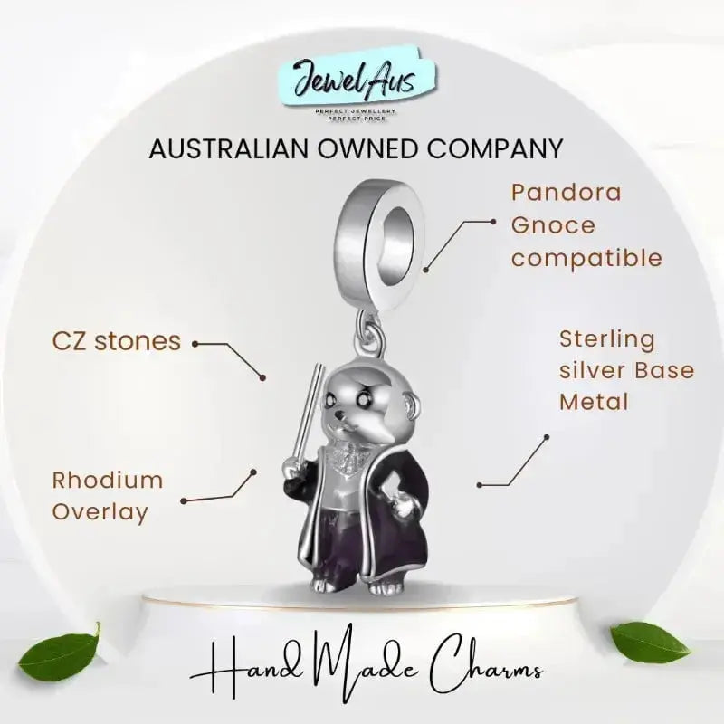 jewelaus CHARMS Wizard Meerkat charm