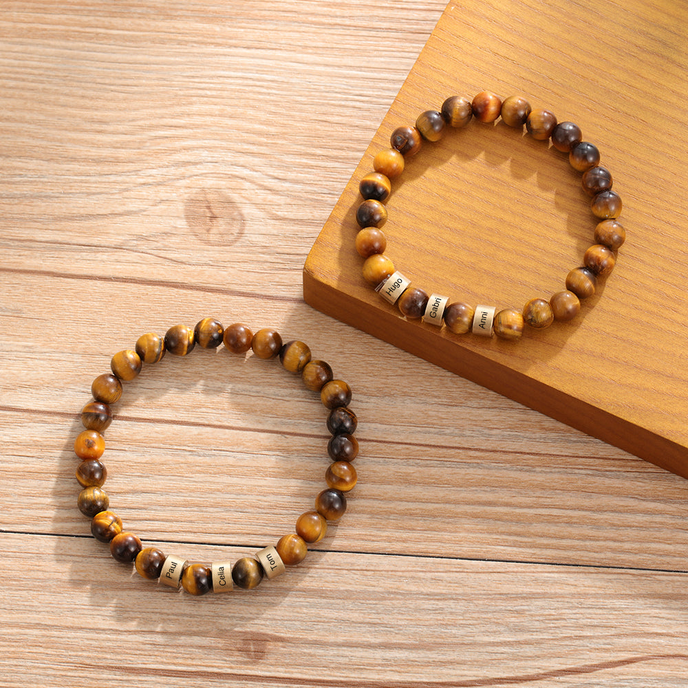 Natural Stone Bracelets-Tiger Eye Stone