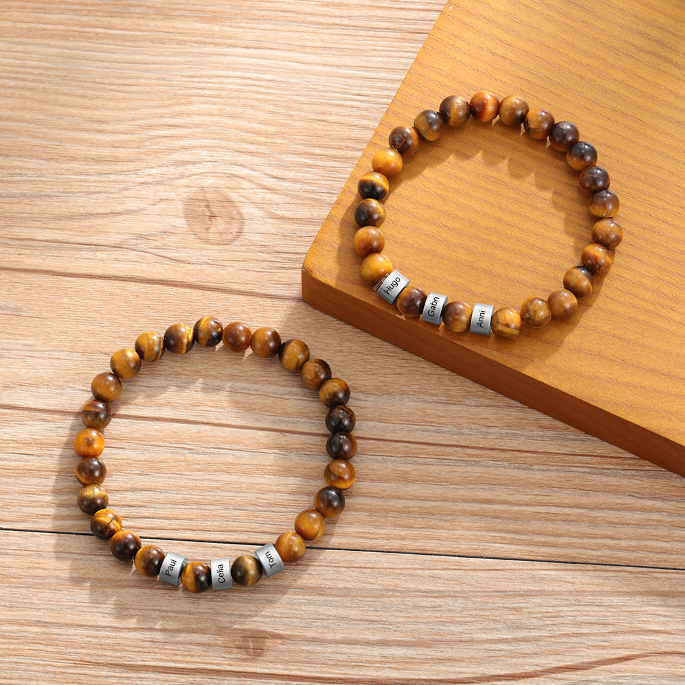 Natural Stone Bracelets-Tiger Eye Stone