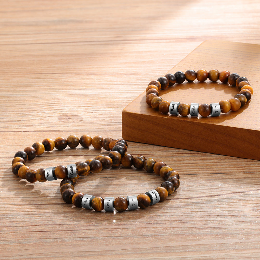 Natural Stone Bracelets-Tiger Eye Stone