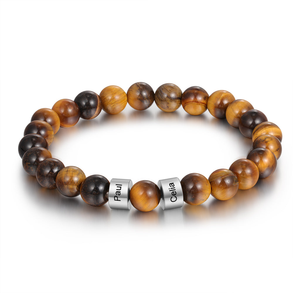 Natural Stone Bracelets-Tiger Eye Stone