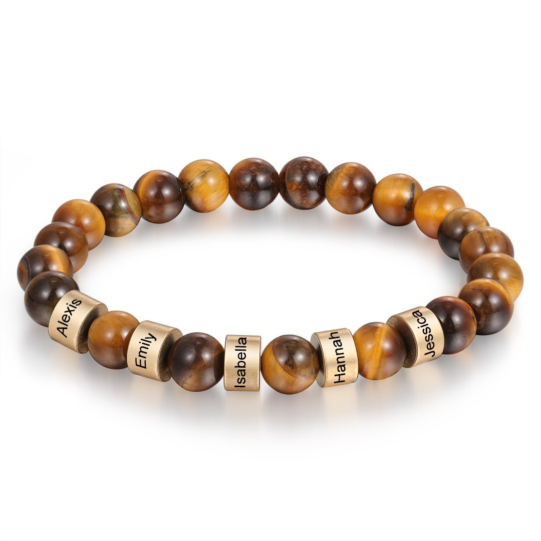 Natural Stone Bracelets-Tiger Eye Stone