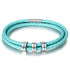 CHARMS CHARMS Light Blue Leather Engraving Bracelet