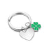 cmoffer 2 Custom Heart Four Leaf Clover Keychain