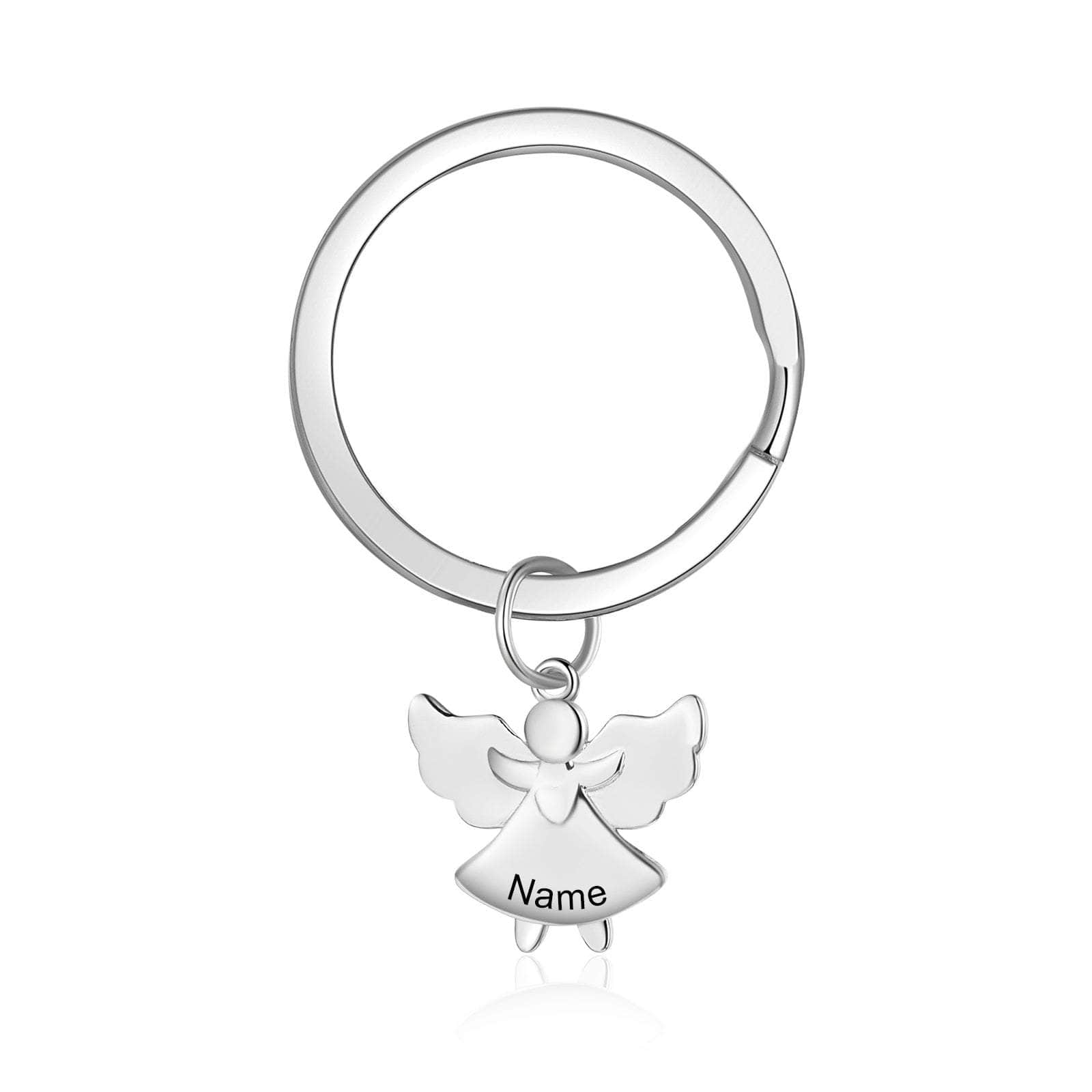 cmoffer 2 Custom Name Angel Keychain