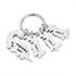 cmoffer 3 Custom Stainless Steel Name Dinosaur Keychain