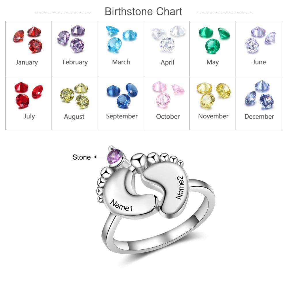 cmoffer 6 Custom Birthstone Foot Ring