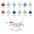 cmoffer Best Pieces of Family & Mother's Jewelry ,Birthstone Necklaces 4 Customizable Quantity Doll Birthstone Necklace