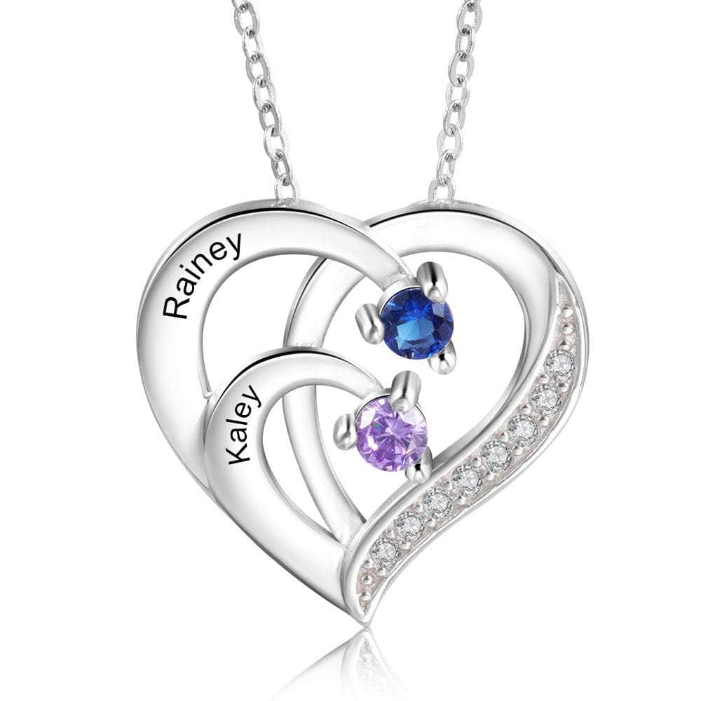 cmoffer Best Pieces of Family & Mother's Jewelry ,Birthstone Necklaces Birthstone Personalized Sterling Silver Necklace