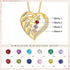 cmoffer Best Pieces of Family & Mother's Jewelry ,Birthstone Necklaces Gold Plated / 4 Birthstone Personalized Sterling Silver Necklace