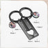 cmoffer Black Custom Photo Stainless Steel Couple Keychain