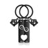 cmoffer Custom Name Eight Shaped Combination Couple Keychain